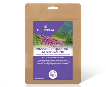 Pikaajaline okaspuu – ja rodoväetis Horticom 750g