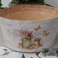 puidust ümbris lavendel-liblikad Ø 23×12 cm