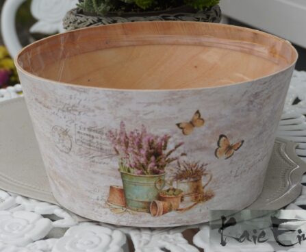 puidust ümbris lavendel-liblikad Ø 23×12 cm